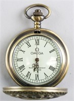 1856 Omega Pocket Watch with Filigree Cover