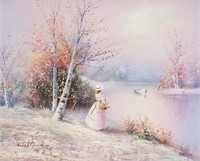 Canadian Acrylic on Canvas Landscape Signed Walton