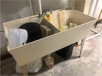 2 COMPARTMENT UTILITY SINK
