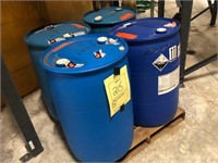 BLUE 55 GALLON DRUMS AQUAGUARD CHLORINATING