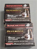 40 rnds. Winchester 9mm Defense Loads