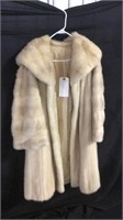 Vintage Blonde Full Length Fur Coat