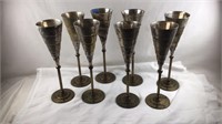Towel Silversmiths Metal Oblong Cups (8)