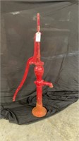 Red Water Pump 63" Tall