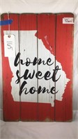 Ga Home Sweet Home Sign 16x24