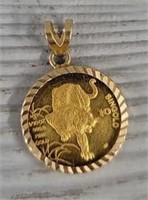 "Year of the Tiger" One-Tenth of Ounce Gold Coin