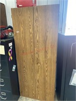 WOOD 2 DOOR STORAGE CABINET