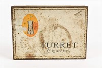 TURRET CIGARETTES FLAT 100 TIN