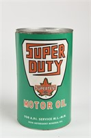 SUPER DUTY MOTOR OIL IMP. QT. CAN- FULL- NEW