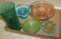 GROUPING OF COLORED GLASS