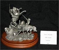 1990 POLLAND COCHISE PEWTER STATUE