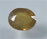 Certified 4.95 Cts Natural Yellow Sapphire