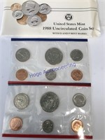 1988 US MINT UNCIRCULATED COIN SET