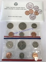 1989 US MINT UNCIRCULATED COIN SET