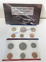 1996 US MINT UNCICULATED COIN SET