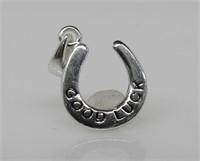 "Good Luck" Horseshoe Pendant