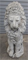 Large 45" Yard Art Lion Concrete Statue