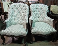2 VICTORIAN ARM CHAIRS