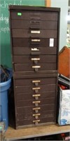 2 WATCH PARTS CABINETS  12X10X16