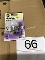 1 CTN GE NIGHT LIGHT BULBS