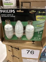 36 PHILLIPS DECORATIVE CANDLE BULBS