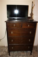 GENTLEMAN'S CHEST WITH TV AND LAMP