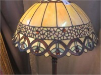 GORGEOUS STAINED GLASS FLOOR LAMP 62"T