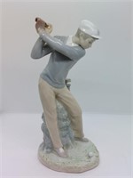 Lladro Porcelain Golfer Man Figurine