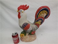 Ceramic Rooster Figure 16"H