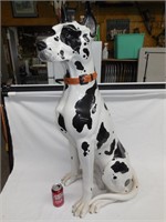 Large Ceramic Great Dane Dog Figure 40.5"H *Ear