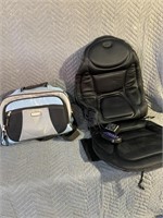 110v massage cushion and a kolcraft bag..7a