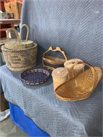 Wicker baskets birchbark basket hand Crafted