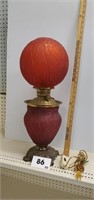Antique Ruby Red Lamp