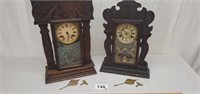 2 Antique Mantle Clocks