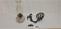 Antique Bracket Oil Lamp