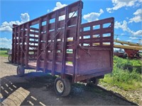 bale thrower wagon on horst 8 ton running gear