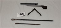 Antique Bayonet and Other Rifle Items