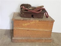 Wooden Tack Box Plus Grooming Aids