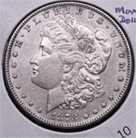 1878 S MORGAN DOLLAR AU
