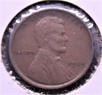 1909 VDB LINCOLN CENT AU