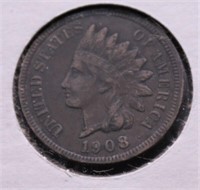 1908 INDIAN HEADCENT XF