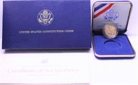 5 $ GOLD PROOF CONSTITUTATION W BOX PAPERS