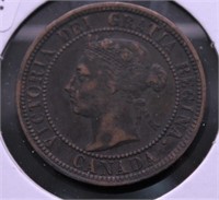 1887 CANADA LARGE CENT VF