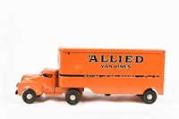 1940'S LINCOLN ALLIED VAN LINES TRACTOR TRAILER