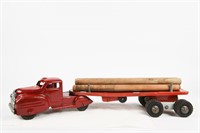 1950'S LINCOLN TRUCK & FLAT BED TRAILER