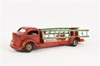 EARLY LINCOLN PRESSED STEEL FIRE LADDER TRUCK