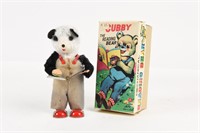 CUBBY "THE READING BEAR" MECHANICAL TOY/ BOX / NOS