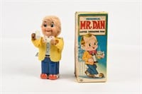 MR. DAN COFFEE DRINKING MAN MECHANICAL TOY/BOX/NOS