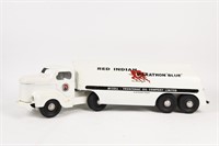 MINNITOYS TANKER TRUCK - REPAINT RED INDIAN