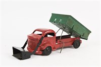 1940'S LINCOLN DUMP TRUCK WITH LOADER - REPAINT